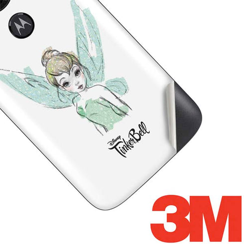 Disney Tinker Bell Watercolor Fairy Art Moto E5 Play Skin